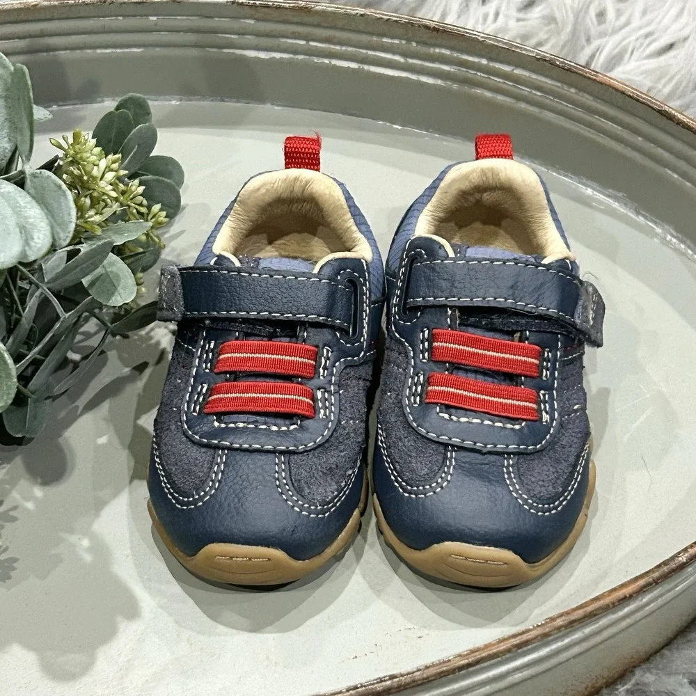 Stride‎ Rite SRT Baby and Toddler Boys Blue Prescott Casual Sneaker Size 4